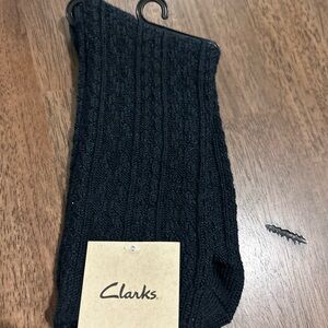 Clarks Dark Navy Blue One Pair Womens Dress Socks One Size
